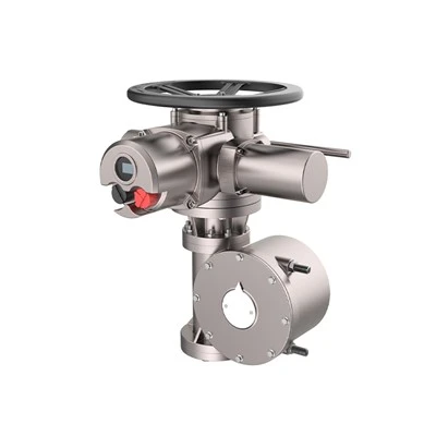 Actuator cu angrenaje conice acţionate electric cu tura parţială