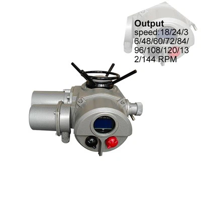 Viteză 24 rpm 36 rpm 48 rpm 72 rpm Actuator cu supapă electrică cu mai multe rotații pentru supapă cu diafragmă